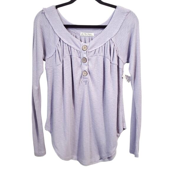 Free People Must Have Henley top in Lilac Womens XS boho hippie - Picture 4 of 15